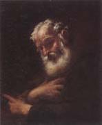 unknow artist Study of a bearded old man,possibly a hermit,half-length china oil painting reproduction